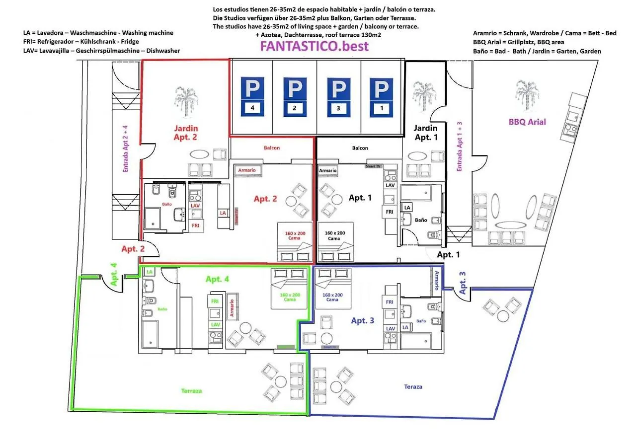 Apartment Room In Studio - Apatrment Fantastico 4 - Puerto De La Cruz - Tenerife